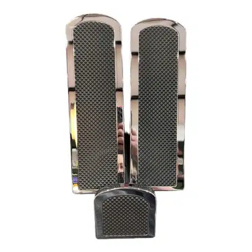 Peterbilt Billet Black Rubber Grip Insert Pedal Set - Image 3