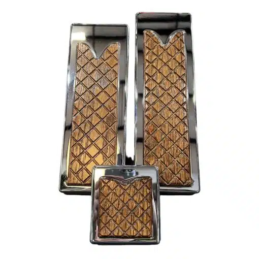 Kenworth 2005 & Older Billet Red Oak Insert Pedal Set
