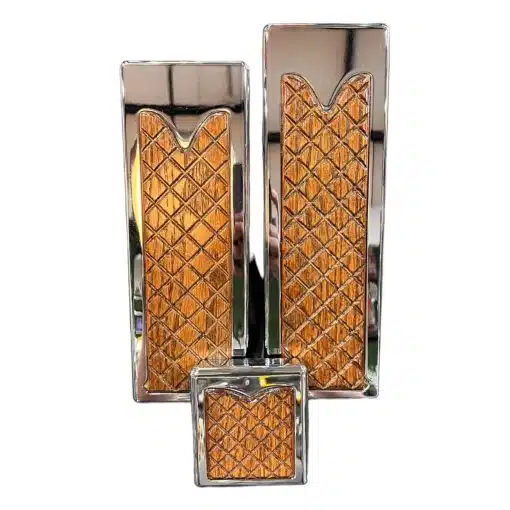 Kenworth 2005 & Older Billet Red Oak Insert Pedal Set - Image 3