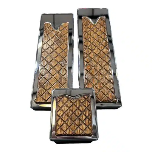 Kenworth 2005 & Older Billet Red Oak Insert Pedal Set - Image 2