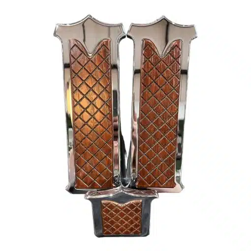Peterbilt Billet Red Oak Insert Pedal Set