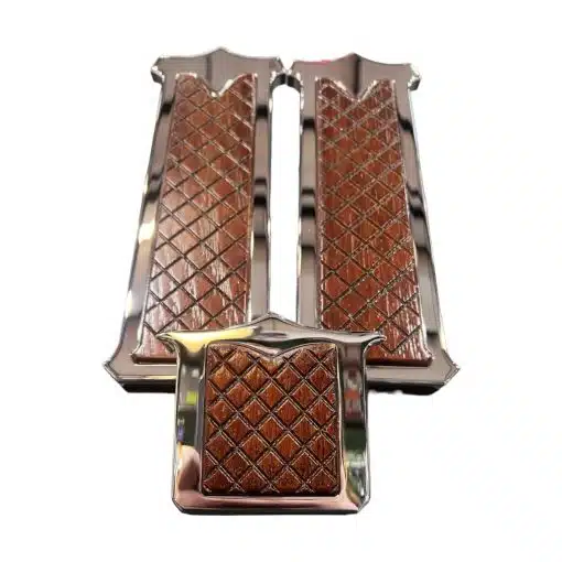 Peterbilt Billet Red Oak Insert Pedal Set - Image 3