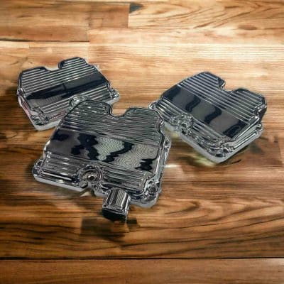 Chrome Valve Covers for Caterpillar CAT 6NZ, C15 and 3406E engines – premium 3-piece set