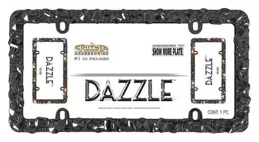 Dazzle Black Jewel Tag Frame