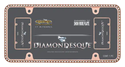 Rose Gold with Diamonds Tag Frame