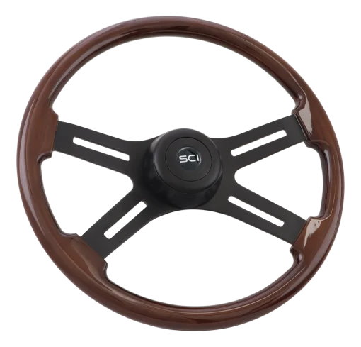 18" 4 Spoke Midnight Mahogany Steering Wheel