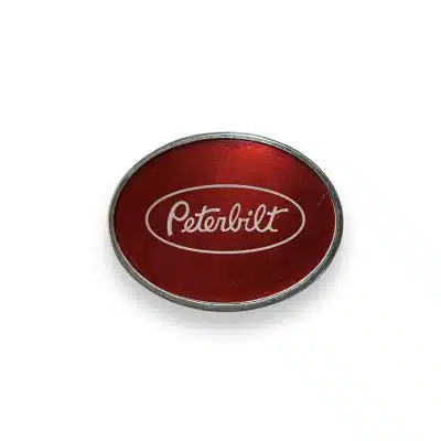Peterbilt Logo Red Oval Belt Buckle