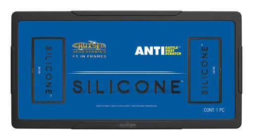 Silicone Black Tag Frame
