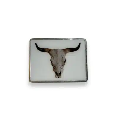 Steer Head Rectangle Belt Buckle