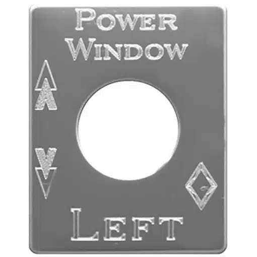 Kenworth 2005 & Older Power Window Switch Plate