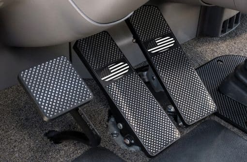 Peterbilt 1994-Current Classic Black Diamond Fine-Cut Billet Pedal Set