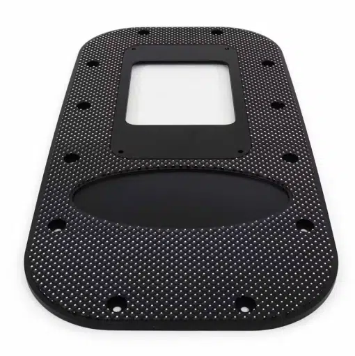 Kenworth & Peterbilt Classic Black Diamond Fine-Cut Billet Shift Plate