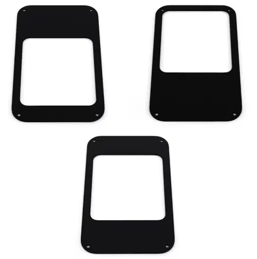 Kenworth & Peterbilt Classic Black Diamond Fine-Cut Billet Shift Plate - Image 2