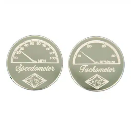 Peterbilt Speedometer & Tachometer Round Gauge Emblems