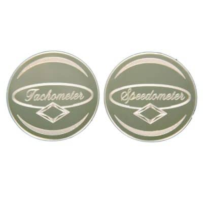 Peterbilt Speedometer & Tachometer Round Gauge Emblems - Style 2