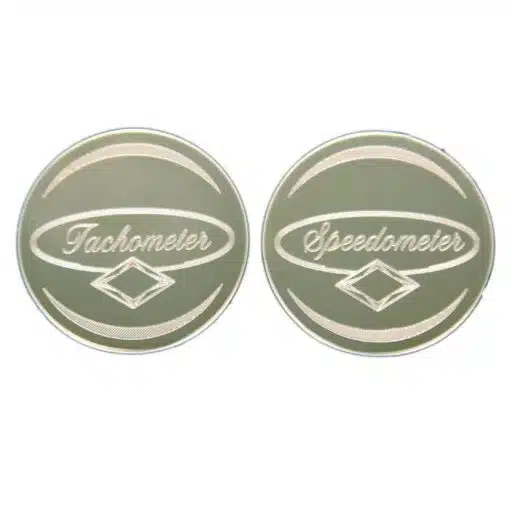 Peterbilt Speedometer & Tachometer Round Gauge Emblems - Image 2