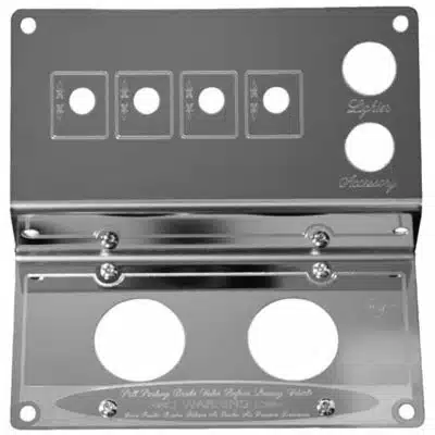 Peterbilt 2001-2005 Dash Control Panel - 4 Toggle Switch Holes