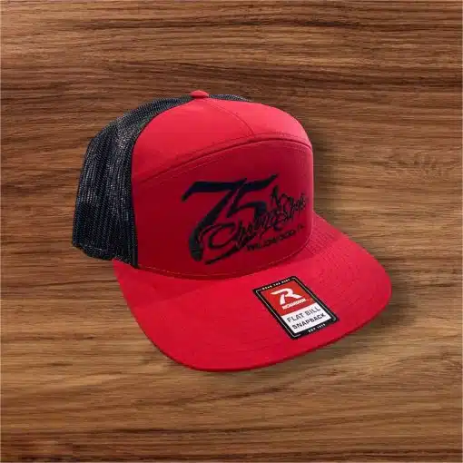75 Chrome Shop Flat Bill Lady Logo Hat - Image 9