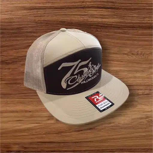 75 Chrome Shop Flat Bill Lady Logo Hat - Image 10