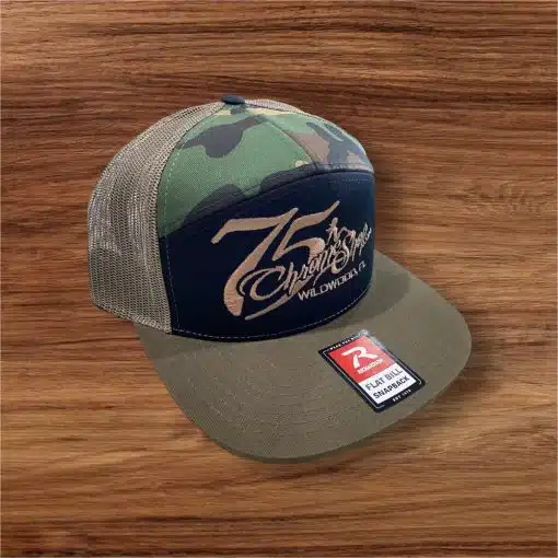 75 Chrome Shop Flat Bill Lady Logo Hat - Image 16