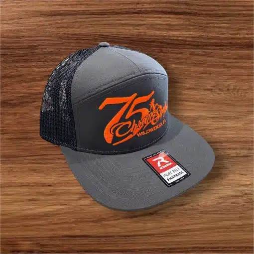 75 Chrome Shop Flat Bill Lady Logo Hat - Image 17
