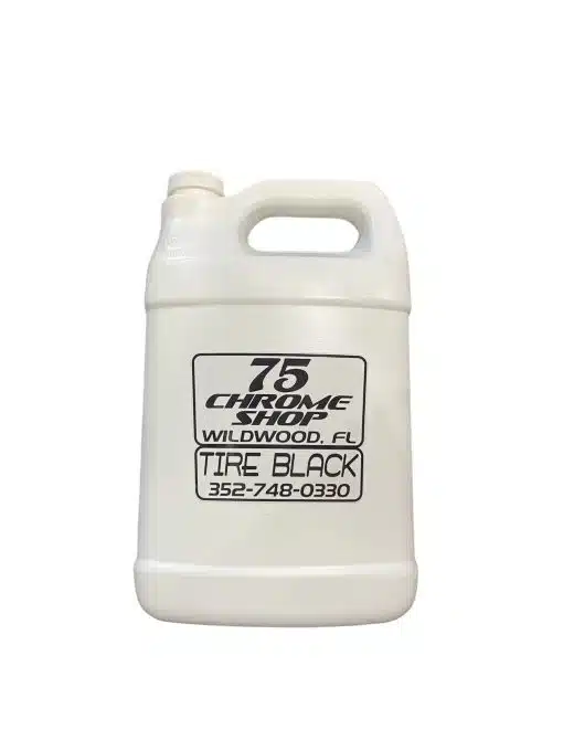 75 Chrome Tire Black Tire Shine