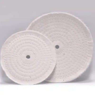 Stitched Buffing Pads - White