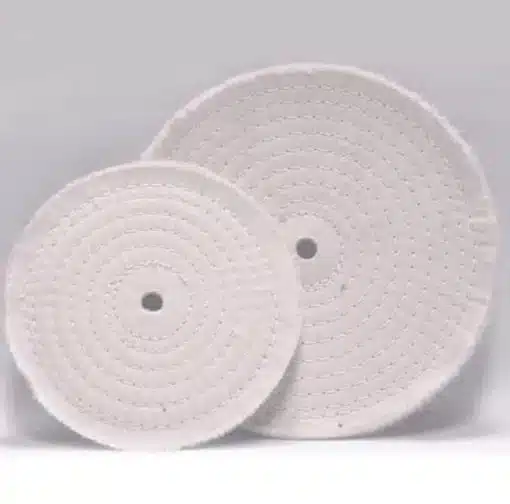 Stitched Buffing Pads - White