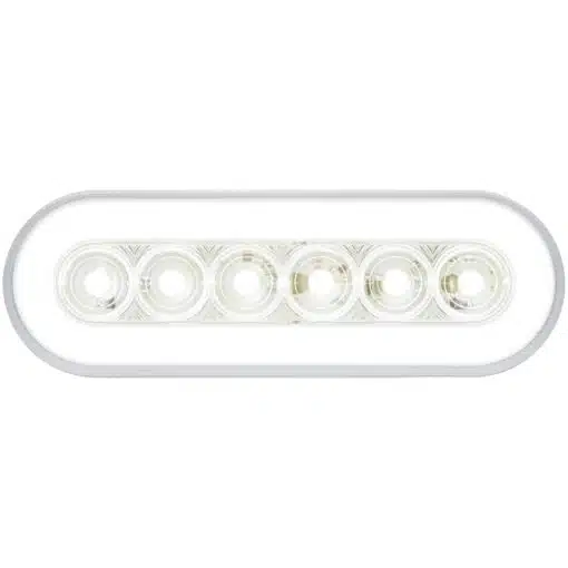 6" White GloLight LED Light - 22 Diodes