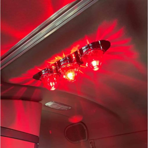 Freightliner Cascadia Sleeper Dome Light Bracket with 3 Watermelon Light Holes