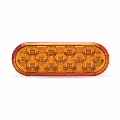 6" Amber Mirror LED Light - 13 Diodes