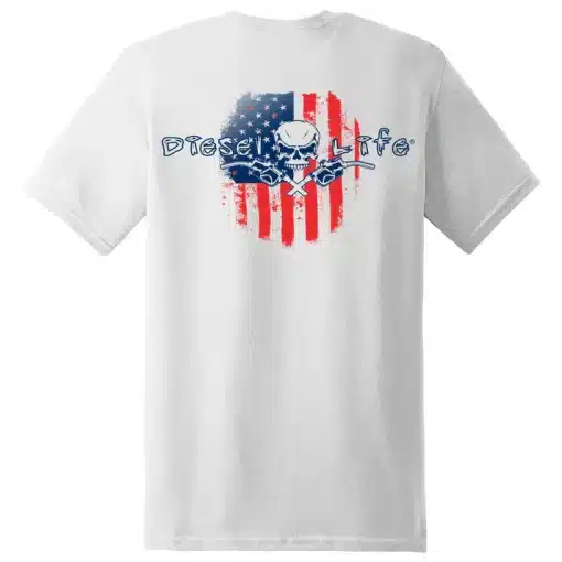 Diesel Life American Flag Short Sleeve T-Shirt