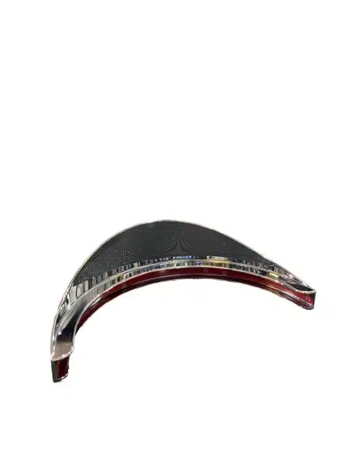 8" Chrome Plastic Mirror Visor - Image 2