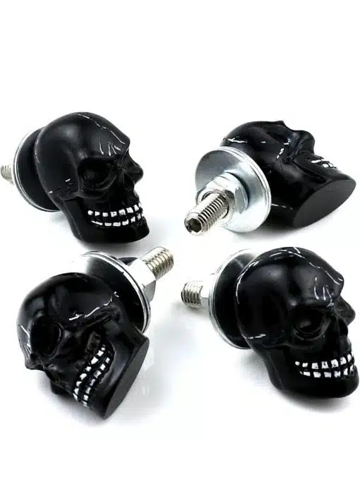 Black Skull w/ White Tag Bolt