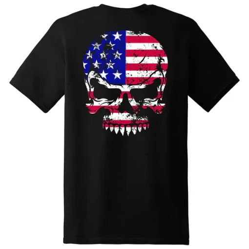 American Flag Skull T-Shirt