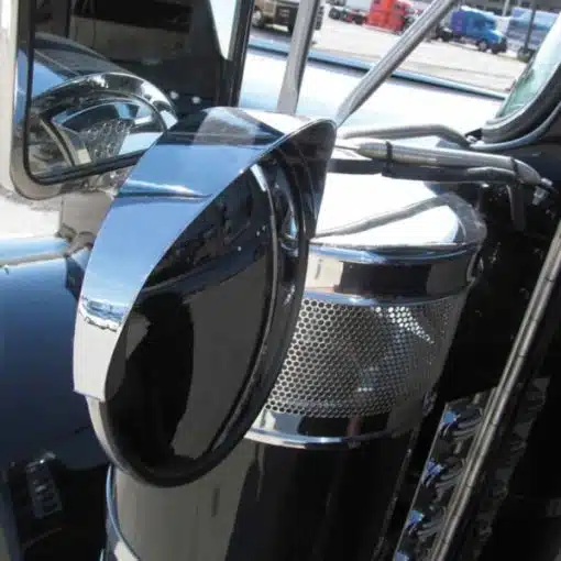 8" Chrome Plastic Mirror Visor