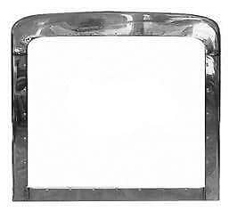 Peterbilt 388 and 389 stainless steel grille surround exterior trim