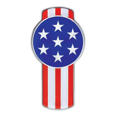 Chrome Die Cast USA Flag Emblem