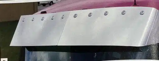 Kenworth Drop Visor with 3/4 LED Lights