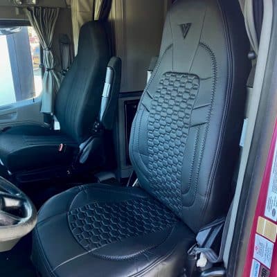 Kenworth Black Cloth Truck Seat Cover