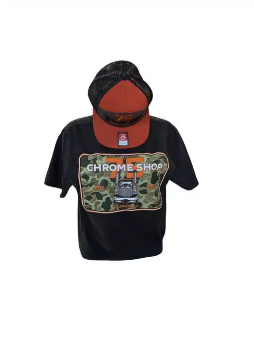 75 Chrome Shop Black Camo Shirt