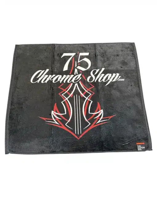 75 Logo Black Print Microfiber Towel - Image 2
