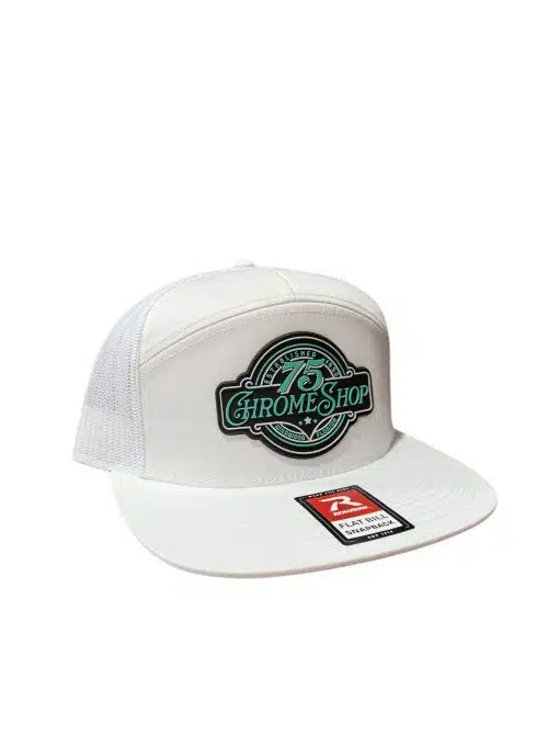 75 Chrome Shop Leather Patch Hat 7 Panel - Image 8