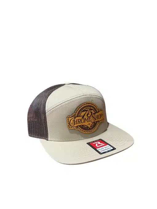 75 Chrome Shop Leather Patch Hat 7 Panel - Image 7