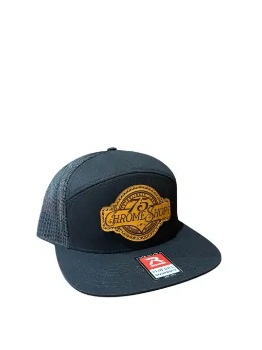 75 Chrome Shop Leather Patch Hat 7 Panel - Image 5
