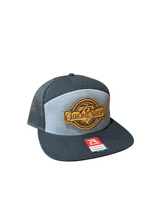 75 Chrome Shop Leather Patch Hat 7 Panel - Image 4