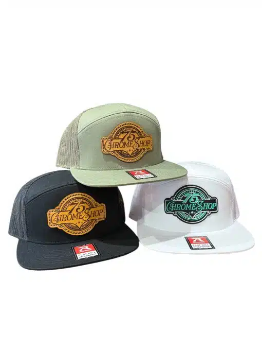 75 Chrome Shop Leather Patch Hat 7 Panel