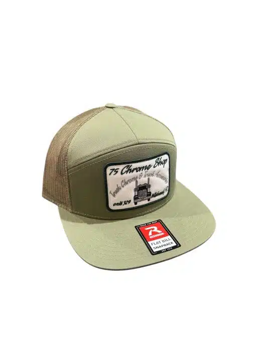 75 Chrome Shop Ole Trucker 7 Panel Hat - Image 4