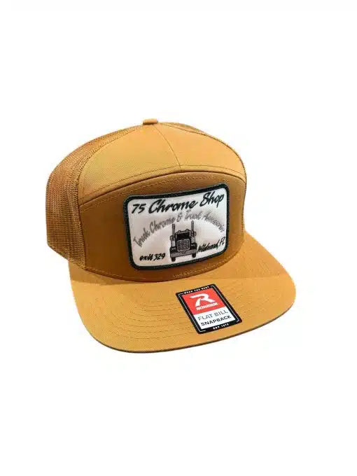 75 Chrome Shop Ole Trucker 7 Panel Hat - Image 5