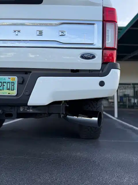 thumbnail image 2 of 4" Inlet 6" Outlet Chromed Exhaust Elbow Tip With Clamp – 45° Turn-Down, 14 Gauge – For Pickups Trucks By Better-autoparts 2 of 3